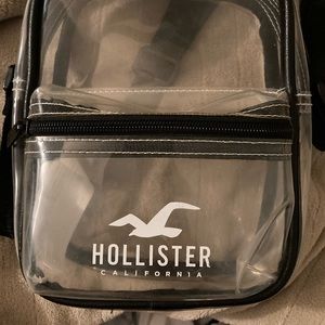 Clear Hollister mini backpack